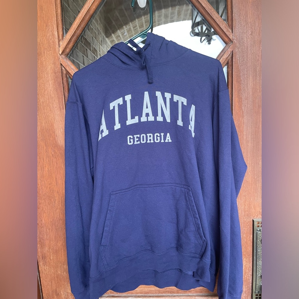 Navy Blue Atlanta Georgia Hoodie
